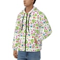 thumbnail image 3 of Kdxio Happy Easter Print Men Hoodies Casual Hoodies for Men with Zip Pockets Full Zip Long Sleeve Sweatshirt Sports Hooded Jacket-Medium, 3 of 5
