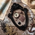 thumbnail image 6 of Werulen Halloween Photography Black Mini Photo Frame, Vintage Baroque Relief Empty Frame Prop, Spooky Display Background for Parties, Decorative Ornate Photo Frame, Gothic Style Picture Frame, 6 of 6