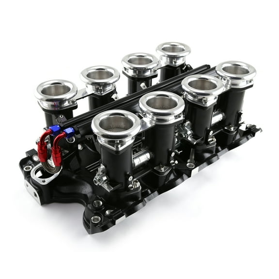 Speedmaster 1-148-009 Compatible with Ford BB 460 Downdraft EFI Stack Intake Manifold System Complete Black