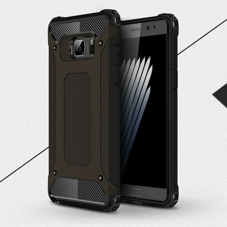 Samsung Galaxy Note 7 / N930 Hybrid Shockproof Tough Case Cover Black