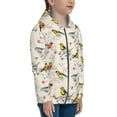 thumbnail image 5 of Rocae Little Birds for Zip Up Hoodies for Teen Sweatshirt with Hood-Medium, 5 of 6