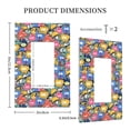 thumbnail image 3 of DouZhe 1-Gang Decorator/Rocker Wallplate, Funny Cute Monsters Cartoon Decorative Wall Plates, 3 of 7