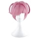 thumbnail image 1 of Peluca para cosplay, estilo anime, pelo corto, rosa, con doble cola, 25 cm, 1 of 2