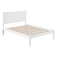 thumbnail image 2 of AFI Metro Full Solid Wood Platform Bed with Charging USB in White, 2 of 6