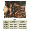 thumbnail image 2 of Bray Wyatt Blanket, Super Soft Throw Blanket, Cozy Flannel Blankets For Boys Girls, Warm Blankets For Couch Sofa Bed, 40"X30", 2 of 9