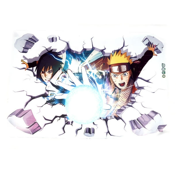 hequ naruto wall sticker japanese anime naruto shippuden vinyl removable home diy decor walmart com