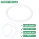 thumbnail image 2 of Uxcell 15-Pack Aros para Atrapasueños, Aros Redondos de Plástico de 3.8 Pulgadas para Macramé Floral para DIY de Corona de Boda Blanca 0.31 Pulgadas, 2 of 6