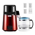 thumbnail image 1 of Destilador de agua VEVOR 4L 1750W con recipiente de vidrio de acero inoxidable, 1 of 9