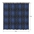 thumbnail image 5 of Dark Blue Christmas Snowflake Pattern Shower Curtain 72"x72" ,Bathroom Decorative Shower Curtains Set with 12 Hooks,Modern Waterproof Washable Shower Curtain, 5 of 6