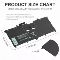 46Wh Battery For Dell XPS 13 9365 2in1 2017 Series 13-9365-D1605TS NNF1C HMPFH