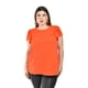 thumbnail image 1 of Blusa con detalle calado Roman Fashion /Tallas Extras, 8484 (Naranja) naranja 38, 1 of 6