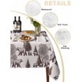 thumbnail image 2 of Brown Bear Table Cloth, Hunting Bear Forest Wildlife Animals Vintage Waterproof Tablecloth for Rectangle Tables, Reusable Washable Fabric Table Cover for Restaurant Kitchen Dining Tables 52"x70", 2 of 6