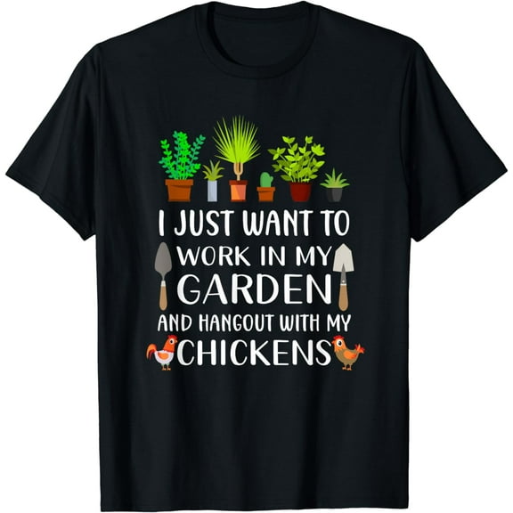Chicken lover funny gardening shirt for men women, Gardener T-Shirt