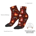 thumbnail image 6 of Rateoe Fire Extinguisher Pattern Quarter Crew Socks,Toe Seamed Ankle Socks,Cotton Cushioned Breathable Athletic Crew Sports Socks, 6 of 7