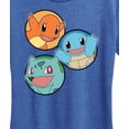 thumbnail image 3 of Pokémon - Squirtle Bulbasaur Charmander Group - Women's Short Sleeve Graphic T-Shirt, 3 of 5