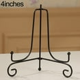 thumbnail image 2 of Iron Display Stand, Black Iron Easel Plate Display Photo Holder Stand, Displays Picture Frames, Cookbooks, Decorative Plates, Tablets and Art 4 -12 Inch, 2 of 8
