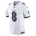 thumbnail image 2 of Men's Nike Lamar Jackson White Baltimore Ravens Vapor F.U.S.E. Limited Jersey, 2 of 3