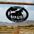thumbnail image 2 of Craftnamesign Custom Outdoor Metal Horse Farm Sign, Metal Name Sign Outdoor, Welcome Farm Sign, 2 of 3