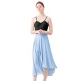 thumbnail image 3 of Ballet Wrap Skirt Women Chiffon Long Sheer Dance Skirts with Tie Waist, 3 of 5