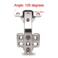thumbnail image 2 of 2pcs Easy Install Door Hinges Home Cupboard Folded Kitchen Cabinet 135 Degree, 2 of 10