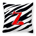 thumbnail image 1 of "Treasures CJ1024-ZPW1414 Monogram Initial Z Zebra Red Fabric Pillow, grande, multicolor" Caroline's Treasures CJ1024-ZPW1414, 1 of 1