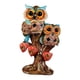 thumbnail image 2 of Figura de búho, adorno de resina, colección de animales, artesanía, esculturas de búho para la entrada Naranja, 2 of 9