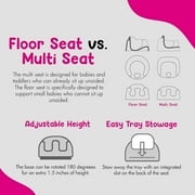 Bumbo Toddler Multi Seat 3-in-1 Booster High Chair and Tray, Breige & Agave, 2 Pack