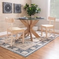 thumbnail image 2 of Linon Farren Wood Commercial Grade Set of Two Chairs in Unfinished Brown, 2 of 16