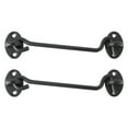 thumbnail image 7 of 14 Inch Cabin Hook Stainless Steel Eye Hook Latch w Screws for Door Cupboard Shed Gate Window Black, 2pcs, 7 of 7