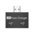 thumbnail image 1 of Monstrate Divisor ligero USB 2,0, concentrador de giratorio de alta velocidad, adaptador doble, convertidor de energía profesional a la moda, Juegos de teclado y mouse para computadora Negro, 1 of 6