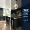 thumbnail image 2 of Luxrite 3 Inch LED Recessed Ceiling Light, 10W, 5CCT 2700K-5000K, 800LM, Dimmable - Black 4-Pack, 2 of 7