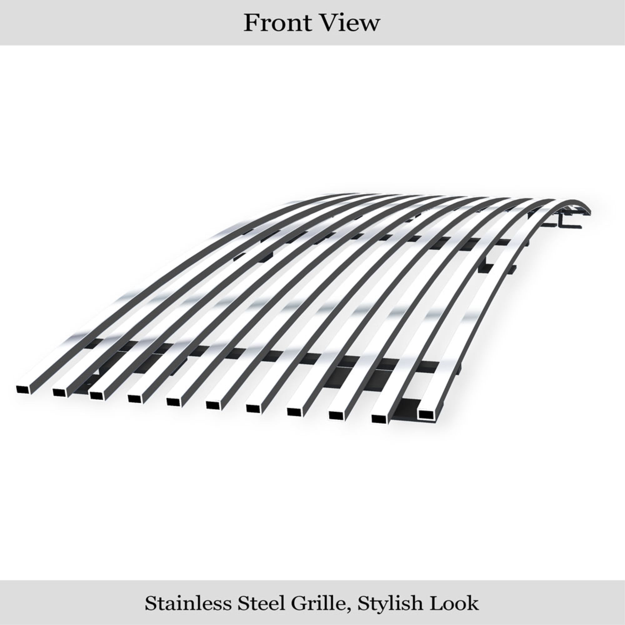 Off Roader EGrille Stainless Steel Billet Grille Insert For 2005-2008 Honda Ridgeline - Black, 8x6 Horizontal