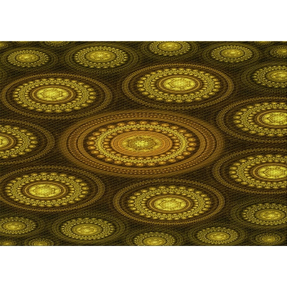 Ahgly Company Machine Washable Indoor Rectangle Transitional Night Red Area Rugs, 5' x 7'