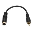 thumbnail image 1 of Cable S Video Uxcell 0.56ft, Adaptador Convertidor de 4 Pines S-Video Macho a RCA Macho para Receptor de TV Monitor, 1 of 5