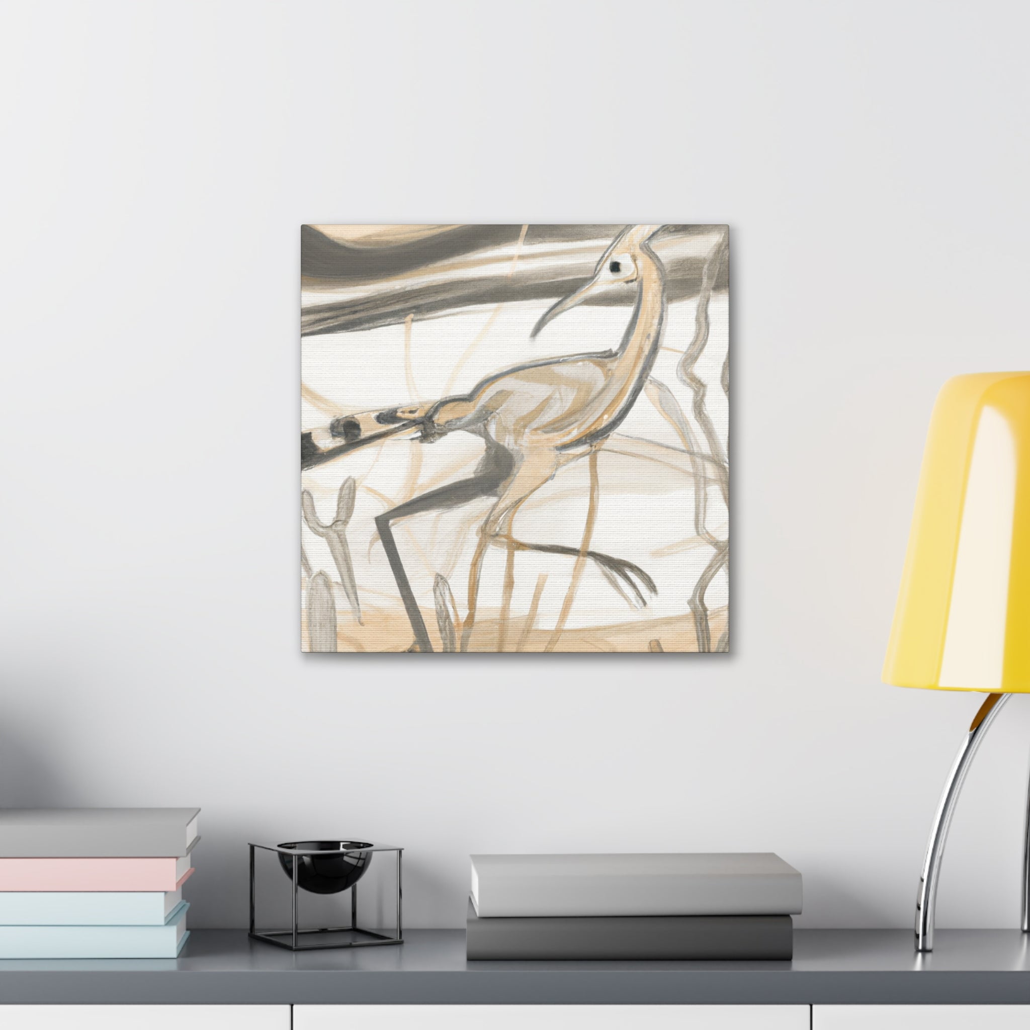 "Roadrunner's Art Nouveau Scene" - Canvas