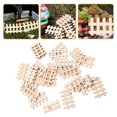 thumbnail image 1 of OUNONA 100Set Miniature Wood Fence for Garden Miniatures and Landscape Decor, 1 of 5