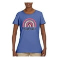 thumbnail image 3 of Waymaker Rainbow Inspirational/Christian Womens Graphic T-Shirt, Light Blue, Large, 3 of 5