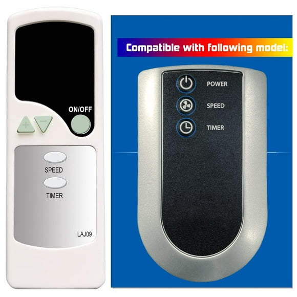 Mando a distancia de repuesto para Lasko 3637 Air Flexor de alta velocidad, A10802 Power Circulator, S08600 A20562 A20566 S20610 S20620 S20625 Cyclone Pedestal Fan