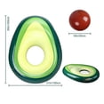 thumbnail image 5 of Flotador Inflable del Aguacate, Asiento de Piscina con una Pelota Inflable para Jugar, Material de PVC de la Protección del Medio Ambiente, para Fiesta/Playa/Piscina/Verano, 5 of 5