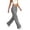 Gray, variant on Vivianyo HD Women's Solid Wide Leg Elastic Drawstring Knit Jogger Pants, Womens Casual Loungewear Trousers with Oversized Patch Pocket for Workout, Women's Gray, Sizes S-3XL