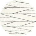 thumbnail image 2 of Rugs.com Serenity Shag Collection Rug – 7 Ft Round White Shag Rug Perfect For Kitchens, Dining Rooms, 2 of 6