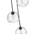 thumbnail image 2 of Z-Lite Chloe 3 Light Clear Textured Glass Steel Pendant in Olde Brass, 2 of 7