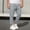 Gray, variant on FSYBOA Boys Fleece Sweatpants Size 7,Elastic Waist Running Elastic Bottom Relaxed Fit Winter Pants Hot Pink