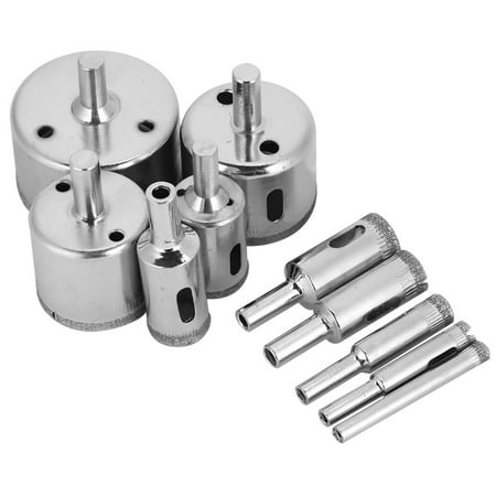 

Big sale 10Pcs/Set Diamond Coated Core Drill Bit 6~50mm Hole Saw for Tile Ceramic Glass Porcelain Marble