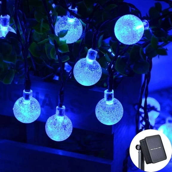 2024 New Solar Crystal Globe LED String Lights LED Solar Outdoor Light IP65 Fairy Light Christmas Garland for Garden Party Decor