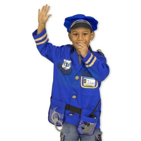 melissa and & doug police officer role play costume set