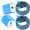 Blue, variant on 2 Pack Type C Charger Fast Charging QC 3.0 18W with 2Pcs 10FT USB-C to C Braided Type C Charging Cables, USB C Wall Charger Compatible with iPhone 17/16/15 Pro Max iPad Pro Galaxy S26 Android, Purple