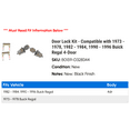 thumbnail image 2 of Door Lock Kit - Compatible with 1973 - 1978, 1982 - 1984, 1990 - 1996 Buick Regal 4-Door 1974 1975 1976 1977 1983 1991 1992 1993 1994 1995, 2 of 2