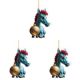 thumbnail image 1 of Decoración 2D Caballo Navideño Pisando Bola Navideña 8cm Acrílico Regalo (E), 1 of 3