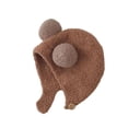 thumbnail image 5 of Eoperou Fall Winter Children Hat Knitted Cartoon Ear Decor Thick Soft Elastic Button Closure Unisex Anti-slip Lightweight Warm Ear Protection Infant Baby Cap Beanie, 5 of 8